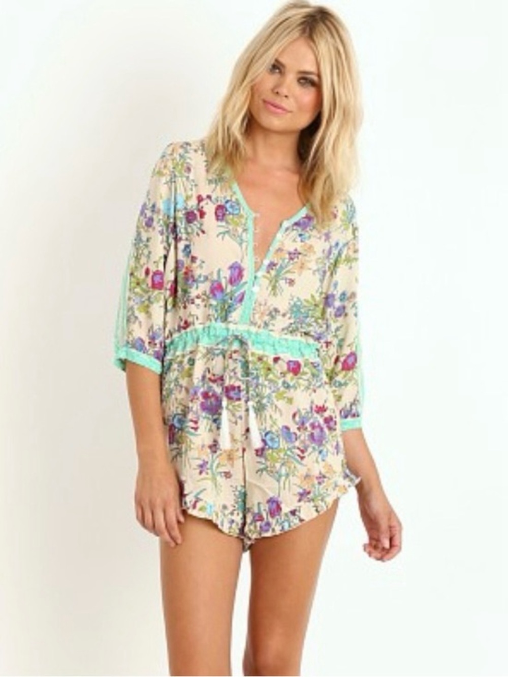 Spell & The Gypsy Collective Gypsy Queen Romper Playsuit S Floral Boho